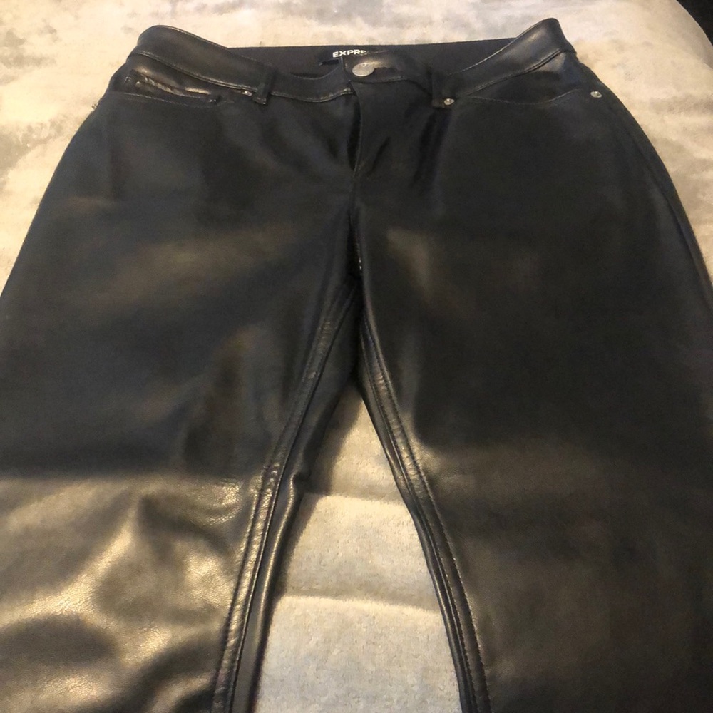 Express faux leather pants